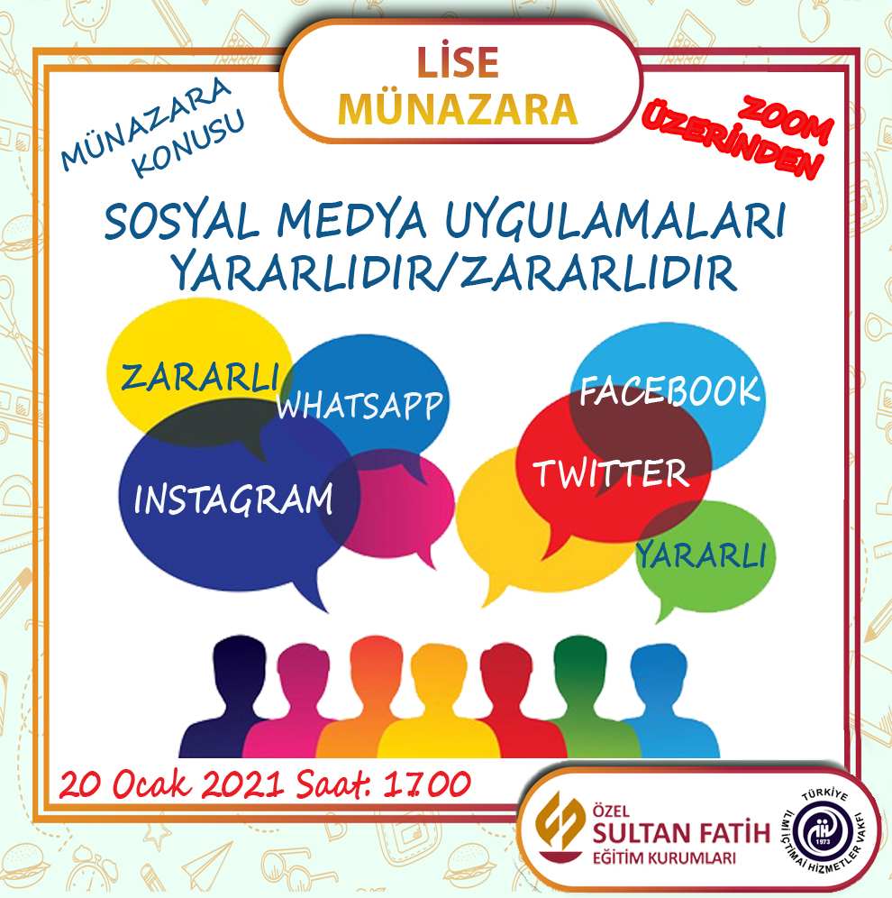 LİSE MÜNAZARADA ETKİNLİĞİ