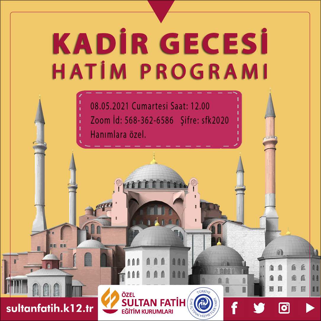 KADİR GECESİ HATİM PROGRAMI
