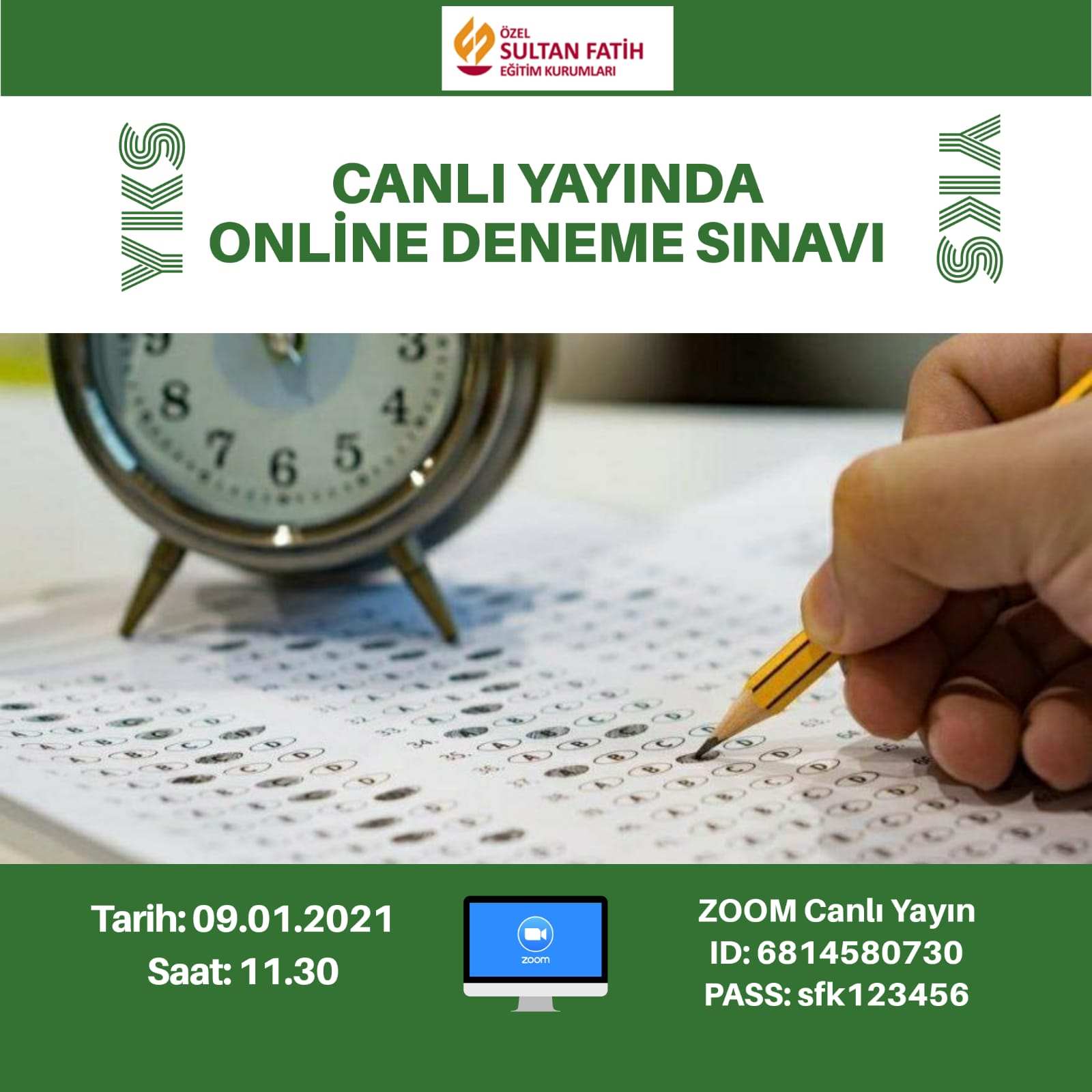 CANLI YAYINDA ONLİNE DENEME SINAVI