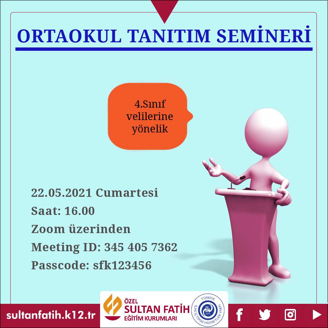 VELİLERİMİZE YÖNELİK ORTAOKUL TANITIM SEMİNERİ