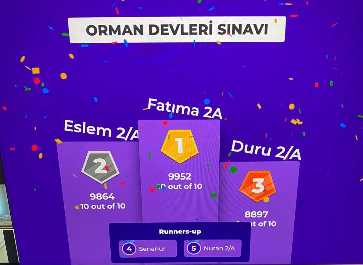 “ORMAN DEVLERİ” KİTAP SINAVI
