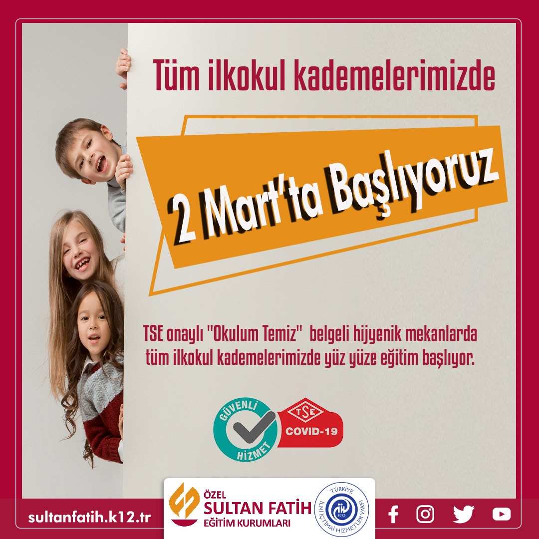 İLKOKUL KADEMESİNDE YÜZYÜZE EĞİTİM BAŞLIYOR