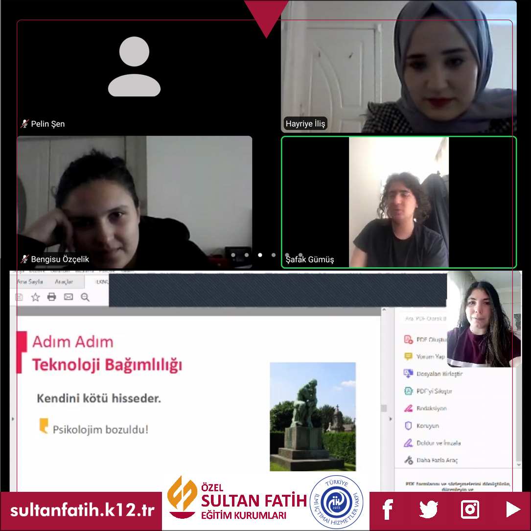 LİSE ÖĞRENCİLERİMİZE TEKNOLOJİ BAĞIMLILIĞI VE SOSYAL MEDYA KULLANIMI SEMİNERİ VERDİK