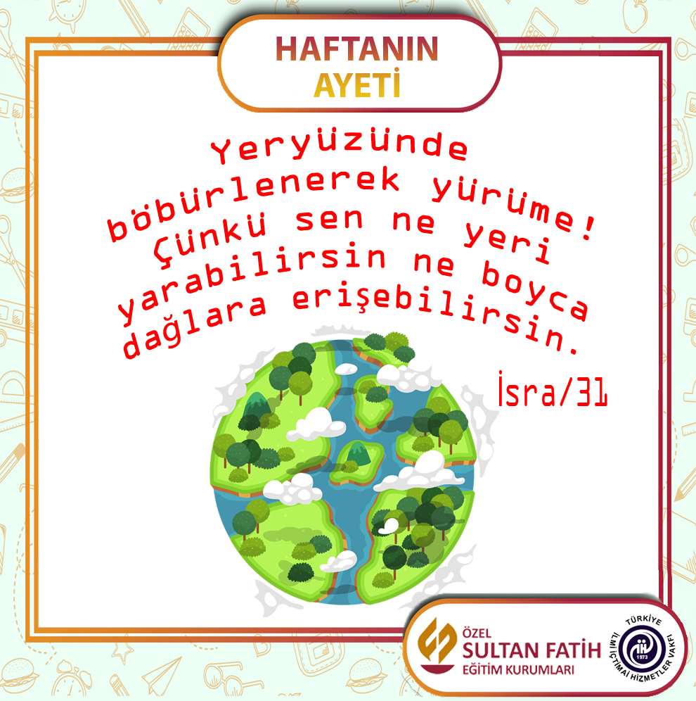 HAFTANIN AYETİ